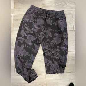 Purple bleach sweatpants